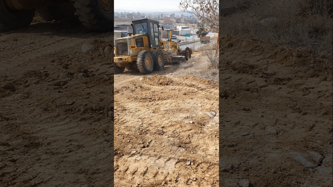 Grader Power Serving Water Supply. #Water&Earth12 #Grader #RoadConstruction