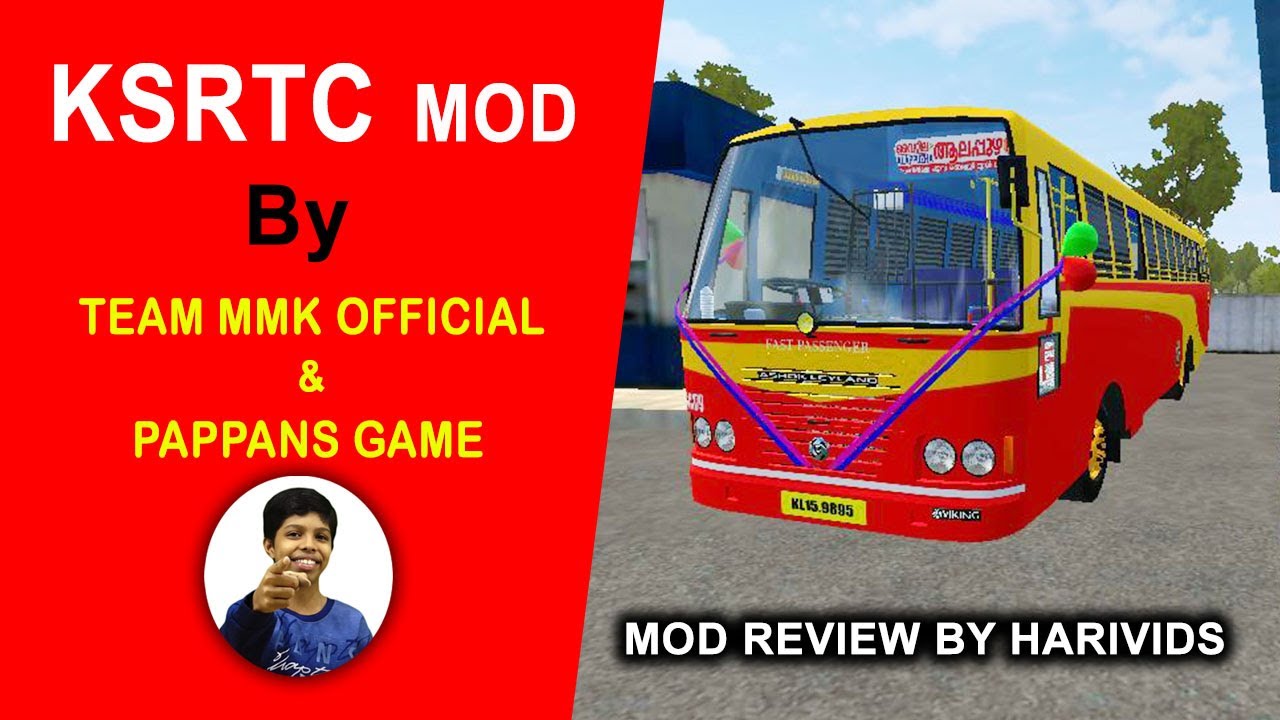 New KSRTC MOD Review | for Bussid | Bus Simulator Indonesia | Gaming with HariVids
