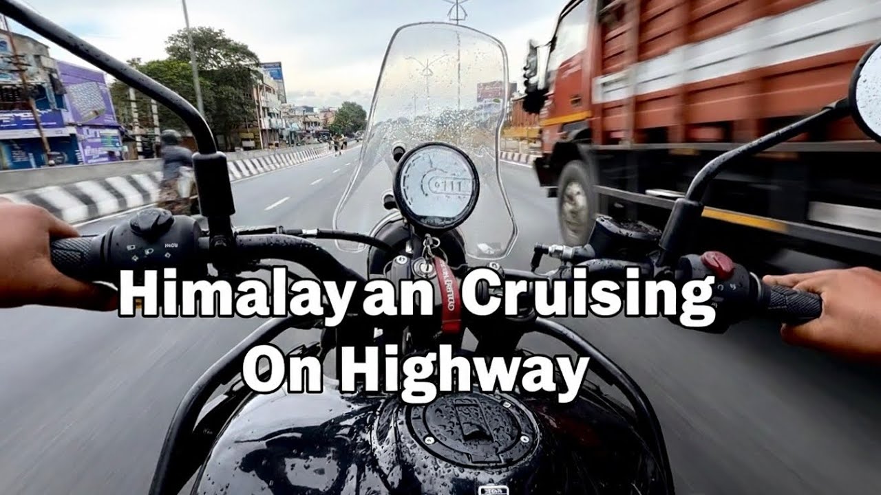 Himalayan 450 ShortRun | CRUISING ON HIGHWAY |Pure Engine Sound [4K]