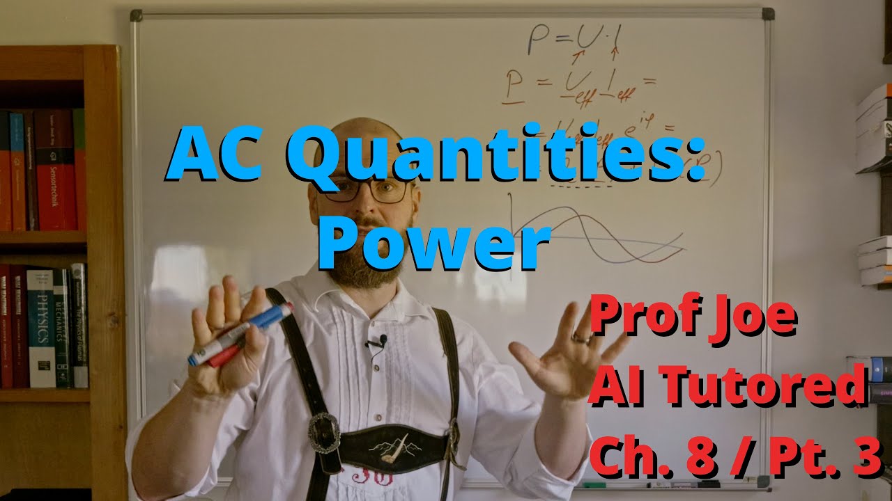 Power of AC Currents and Voltages: Calculation and Usage of Complex Powers - AI Tutored | Prof Joe