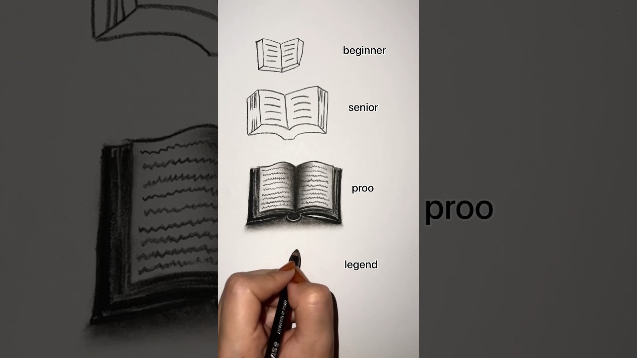 how to draw book 😳😱 #art #drawing #shorts