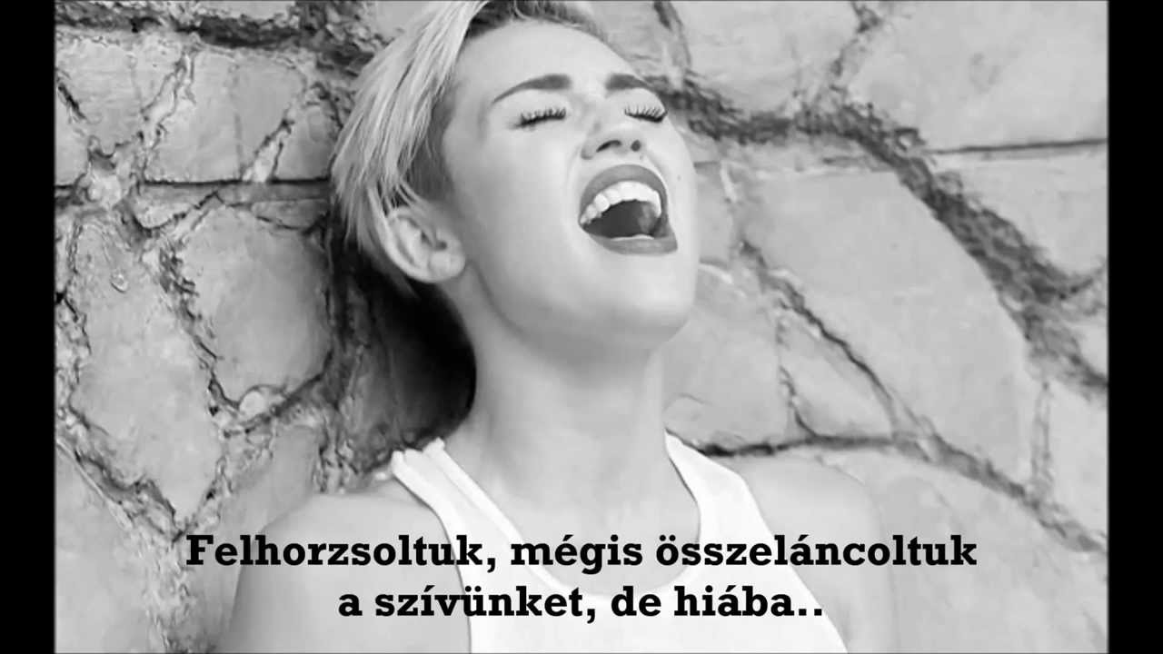 Miley Cyrus Wrecking ball magyar fordítás