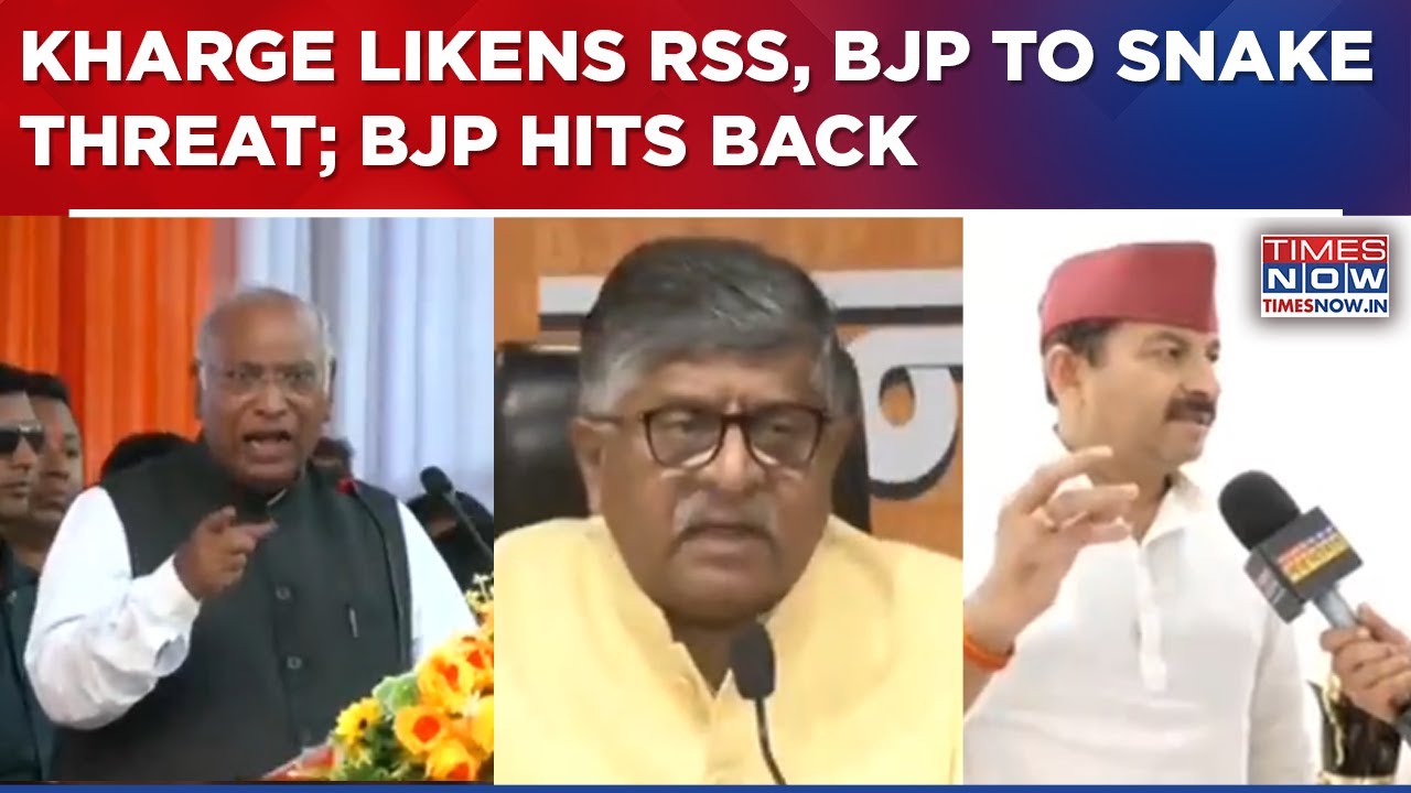 Congress Chief Kharge Compares RSS, BJP To Snake Threat; Faces Massive Backlash Ahead Of Polls