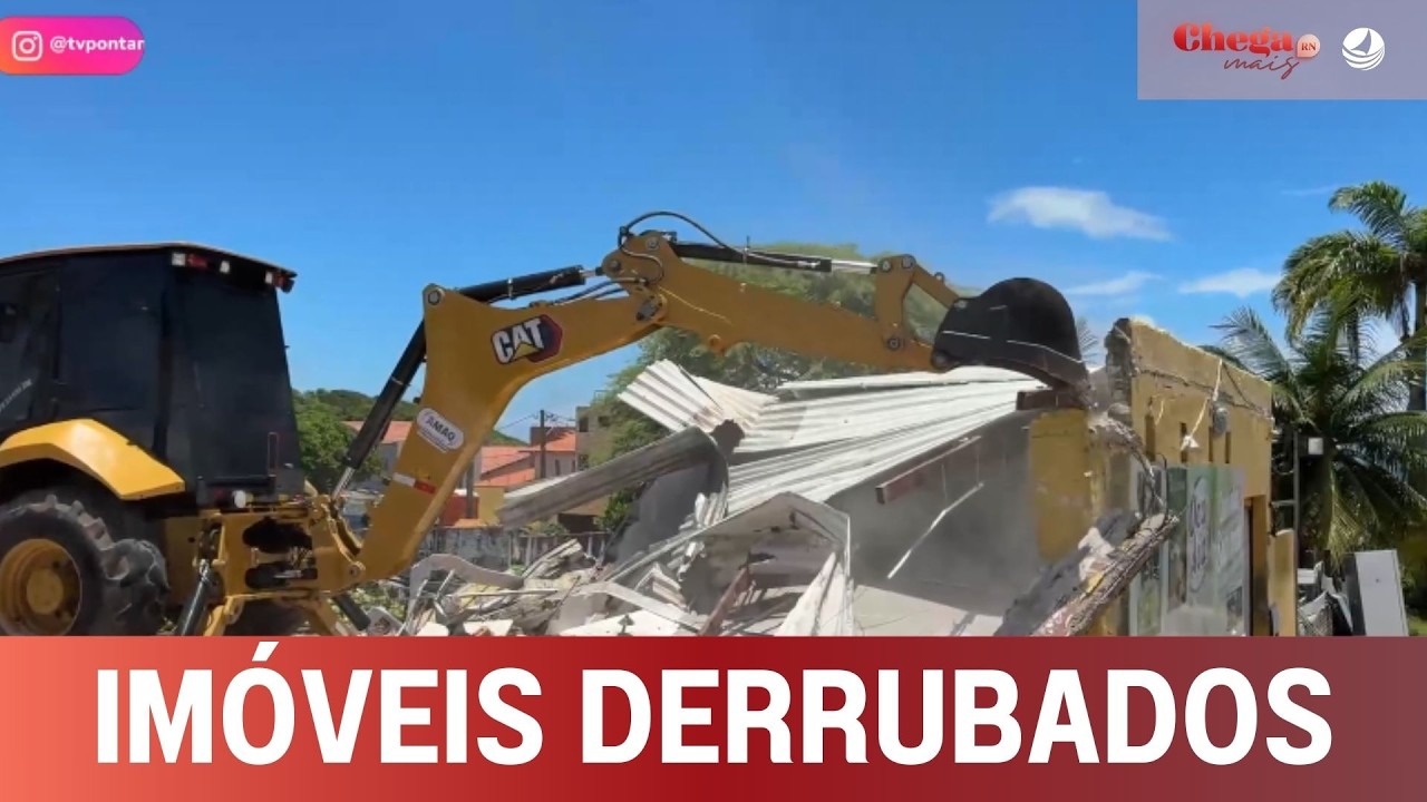 Semurb derruba imóveis que atrapalhavam a vista do Morro do Careca