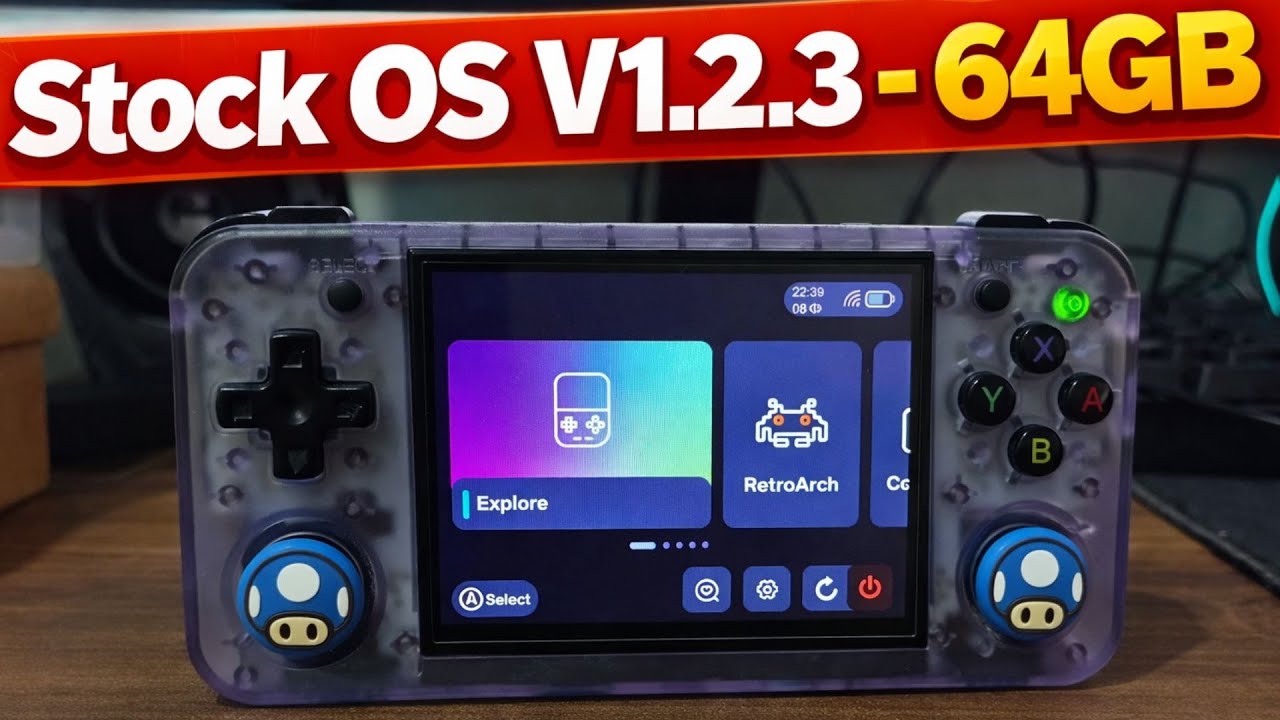 Anbernic RG35XX-H - Stock OS V1.2.3 - Imagem de 64GB