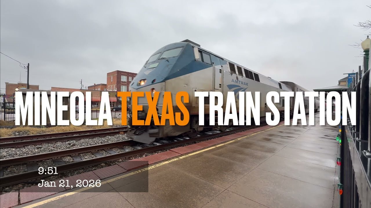Mineola Texas Train Station Camera4 January 21, 2026 0951 AM 4K 30fps