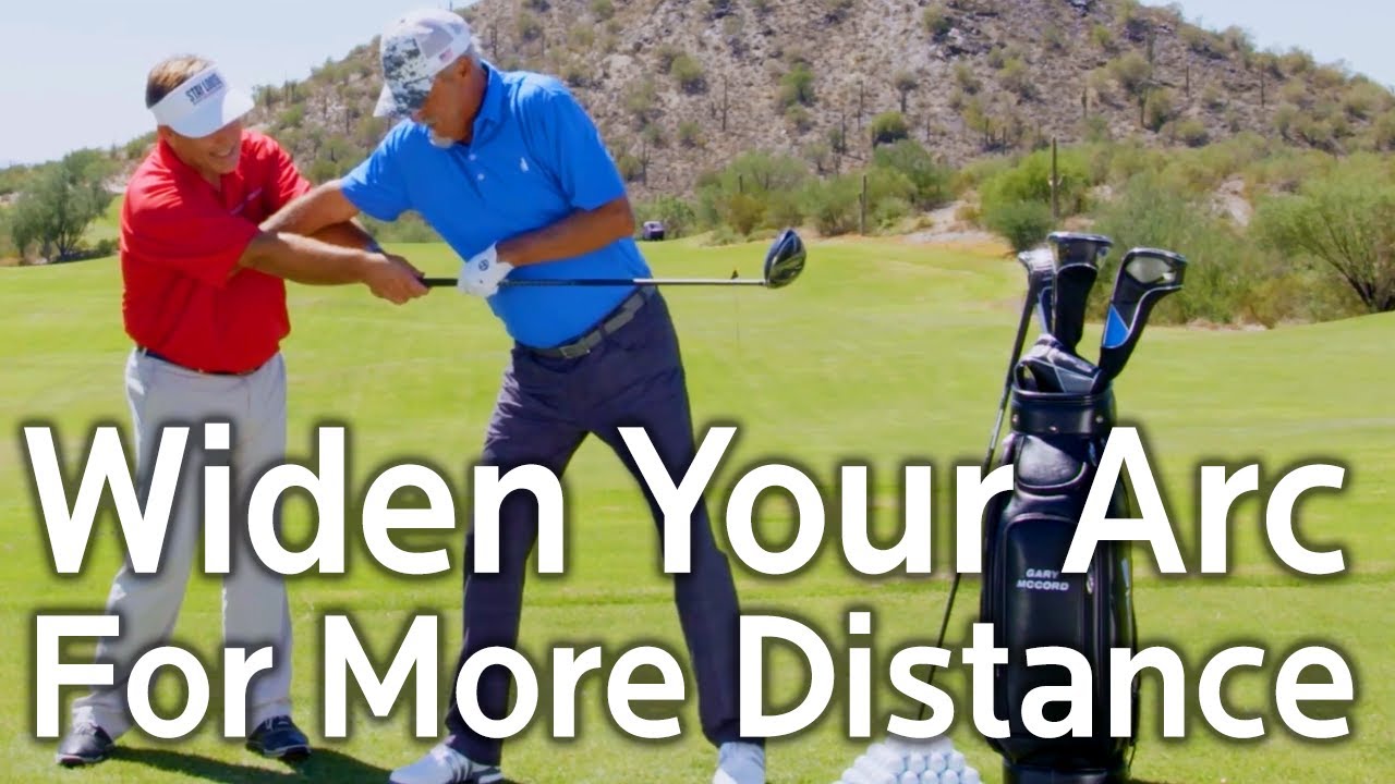 A Wide Golf Swing Arc Gives You More Distance