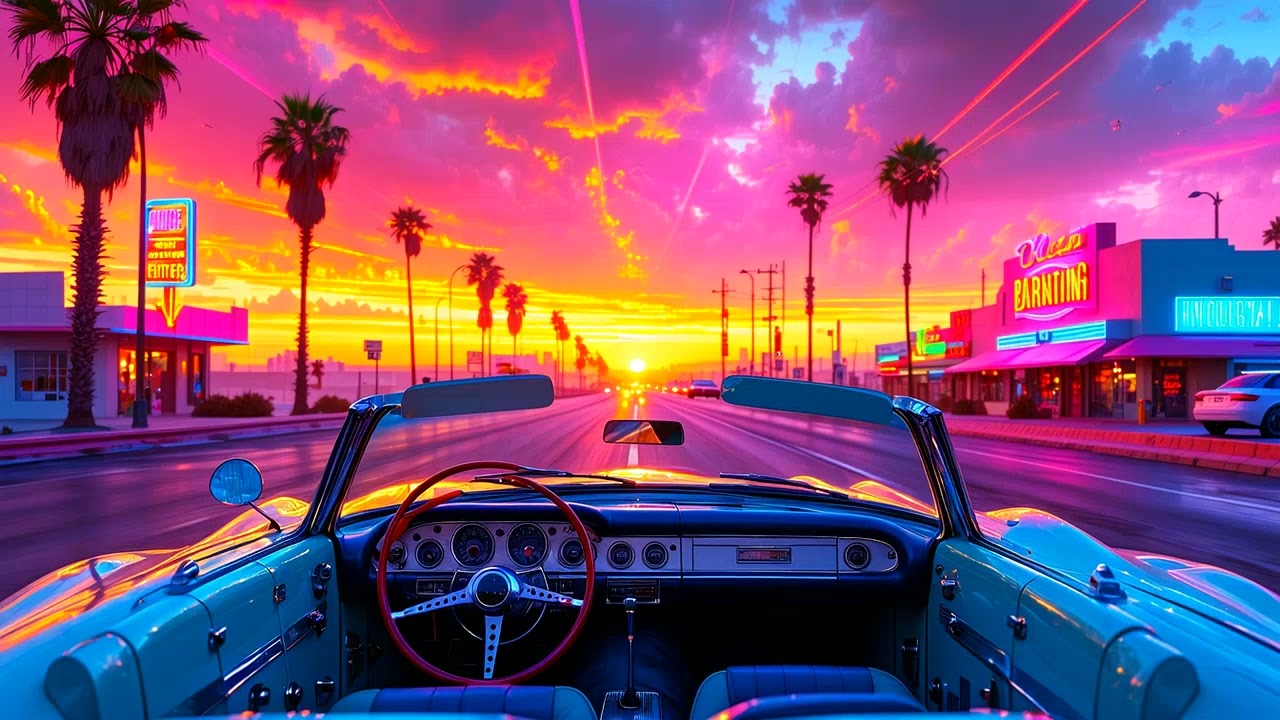 Cruising the Neon Highway 🚦 | 1 Hour of 80s Synthwave Music