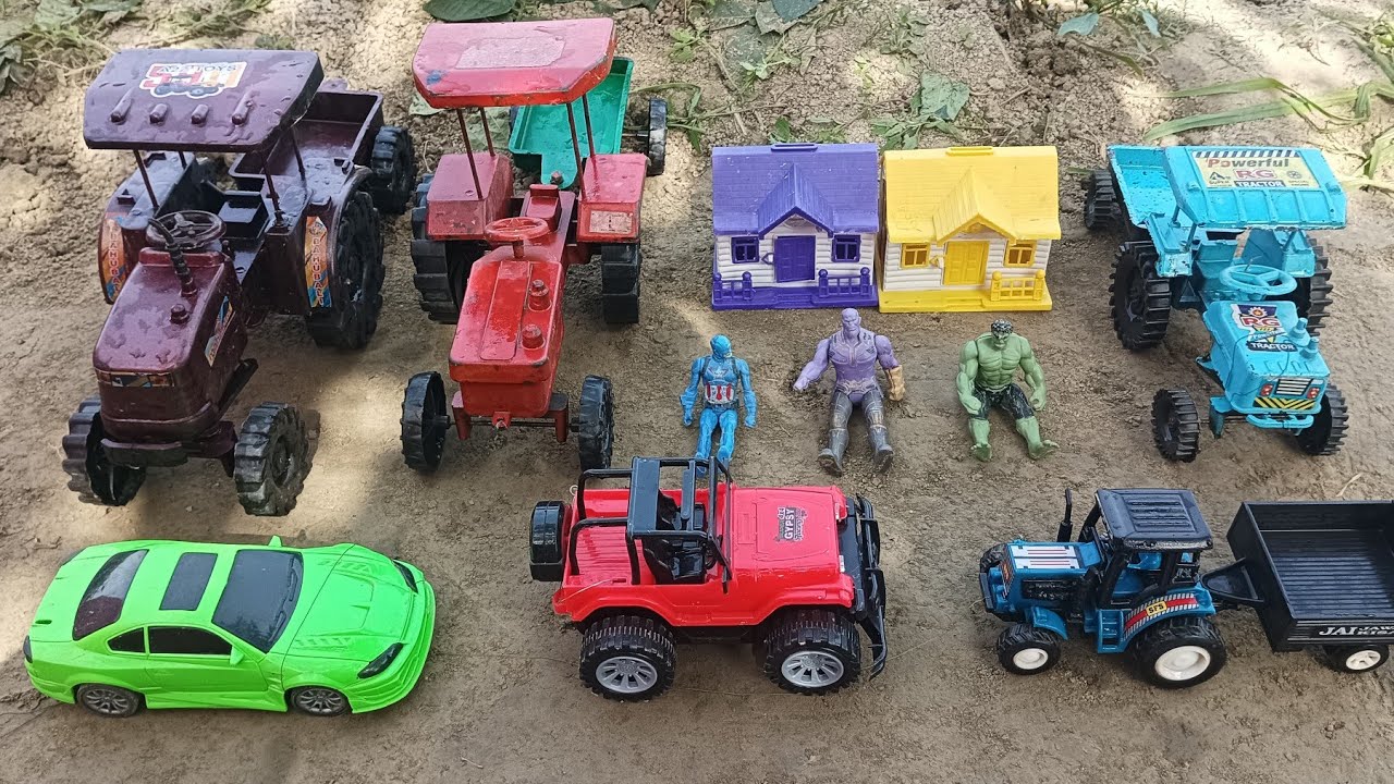 बच्चों हमारे big tractor मिटटी भरने गये थे || रास्ते में हमे super car मिलीं? 