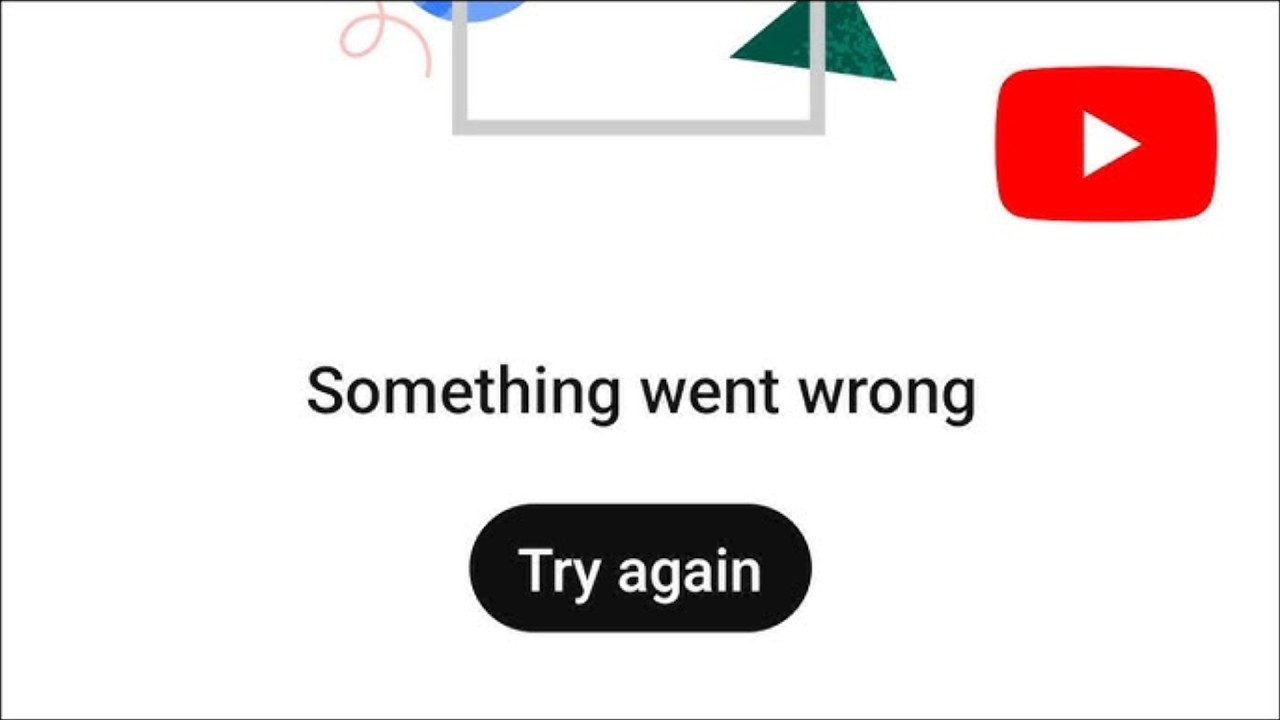 youtube something went wrong issue - android - today - 2026 - Fix