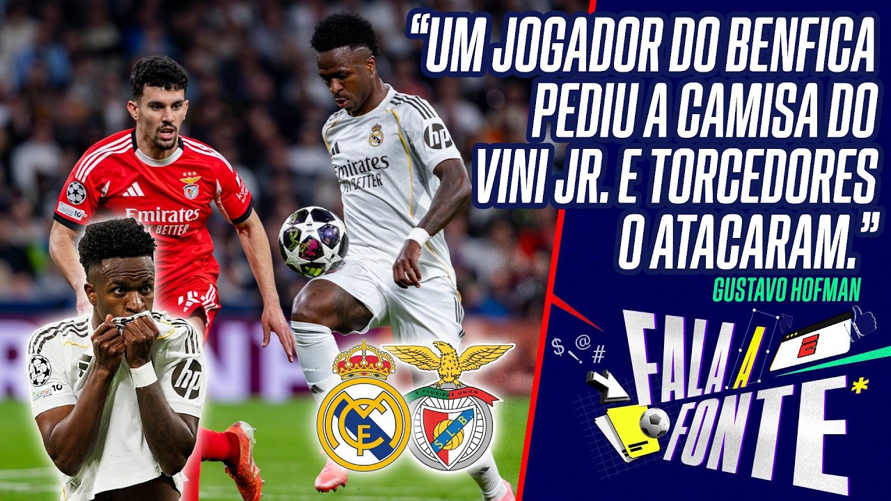 NOVOS CASOS DE RACISMO CONTRA VINI JR., POLÊMICA COM CAMISA E CONFUSÃO EM REAL MADRID X BENFICA