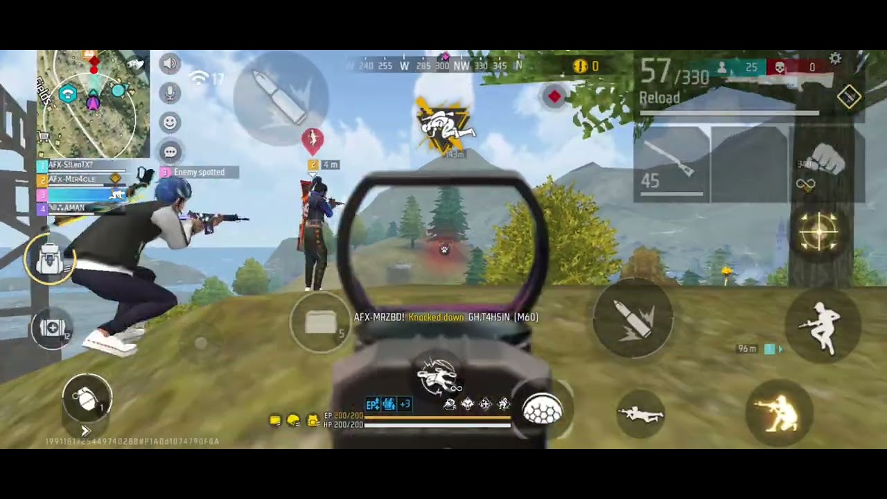 Free Fire Tournament Highlights 😎💣💥😎(TEAM AFX)