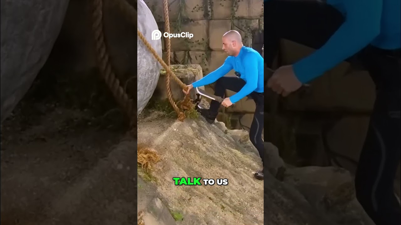 Boulder Escape Artist  Can He Cut the Rope in Time