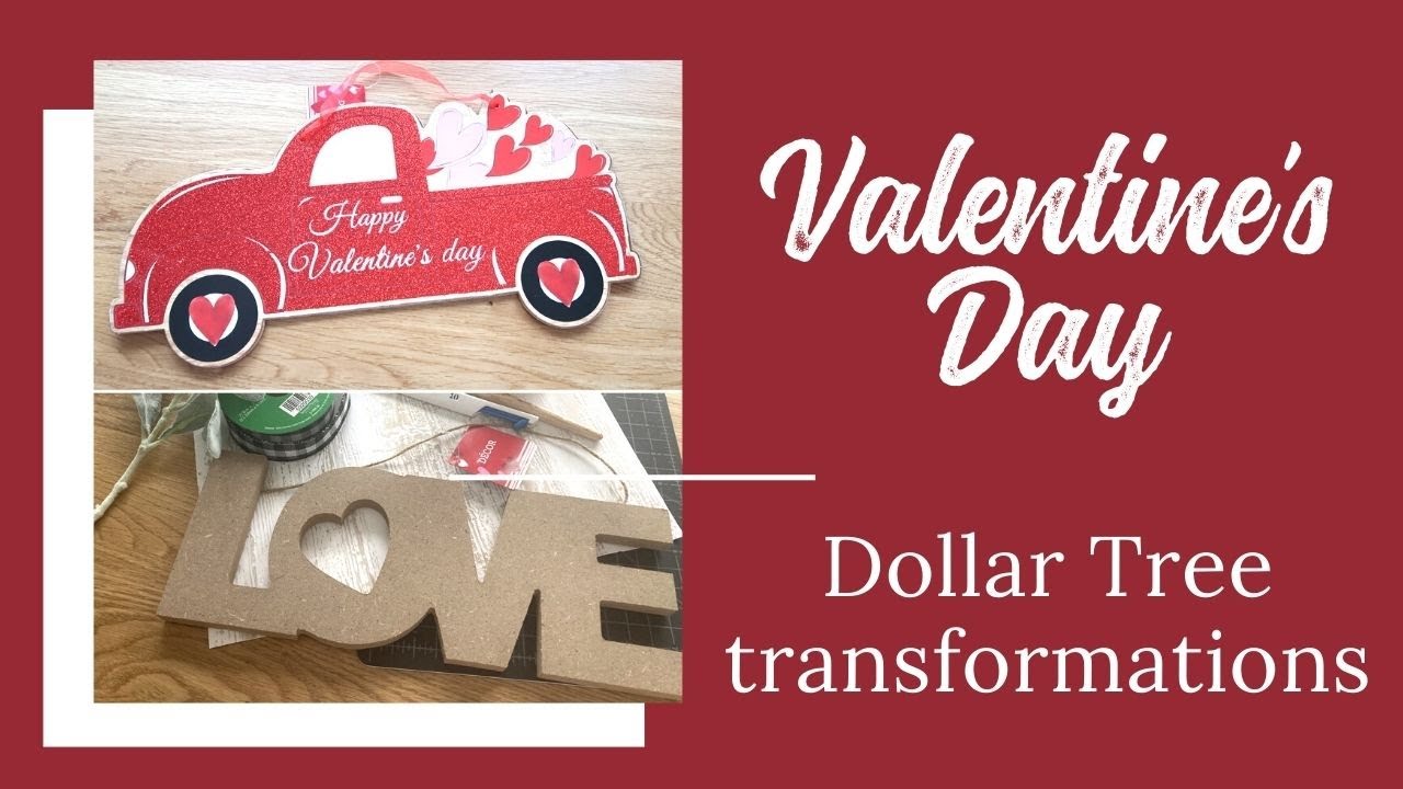 Dollar Tree Valentine Crafts - 2021