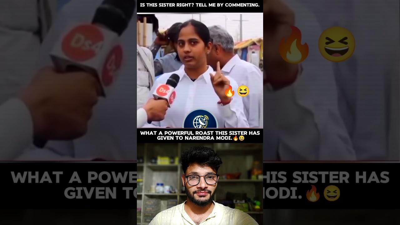What a powerful roast this sister has given to Narendra Modi.🔥😆 #narendramodi #roast #modi