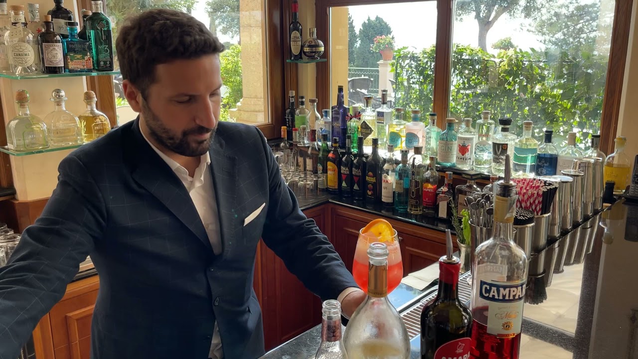 Cocktail Making “The Etna Spritz” at Grand Hotel Timeo, Taormina Sicily