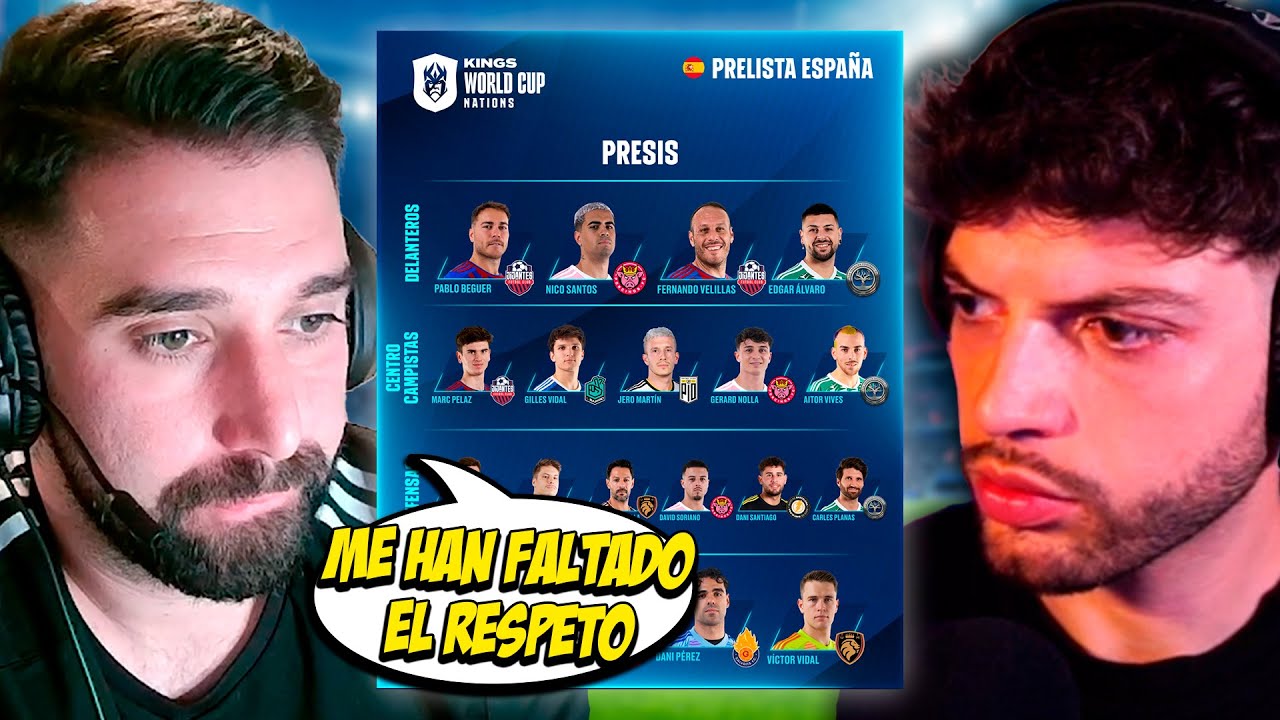 FRAN HERNANDEZ MUY CABREADO con la SELECCIÓN para el MUNDIAL de la KINGS LEAGUE 💀