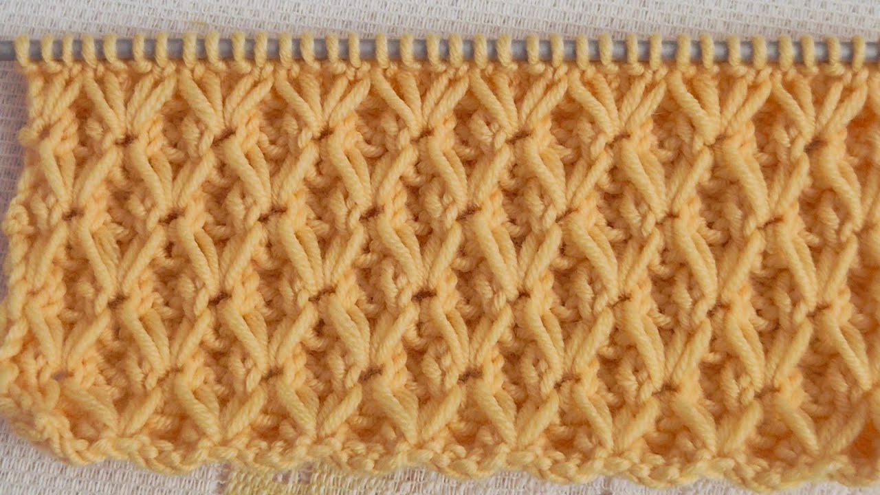 # تريكو#knitting #triku #غرزة مجسمة جميلة/ للكبار/ والاطفال / بلوفر جاكيت/ شال/ قبعة /