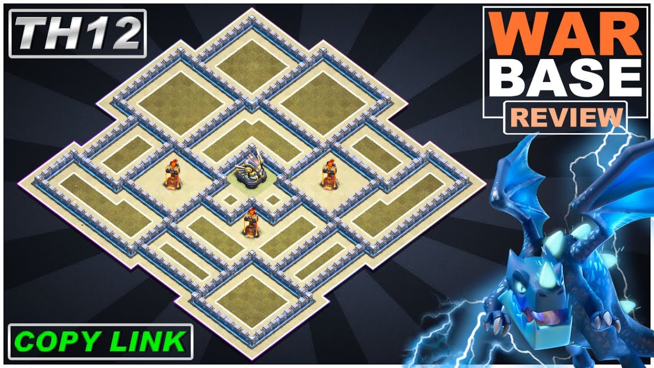 НОВАЯ военная база TH12 с копией ссылки | Анти-3 звезды TH12 База 2022 | Clash of Clans
