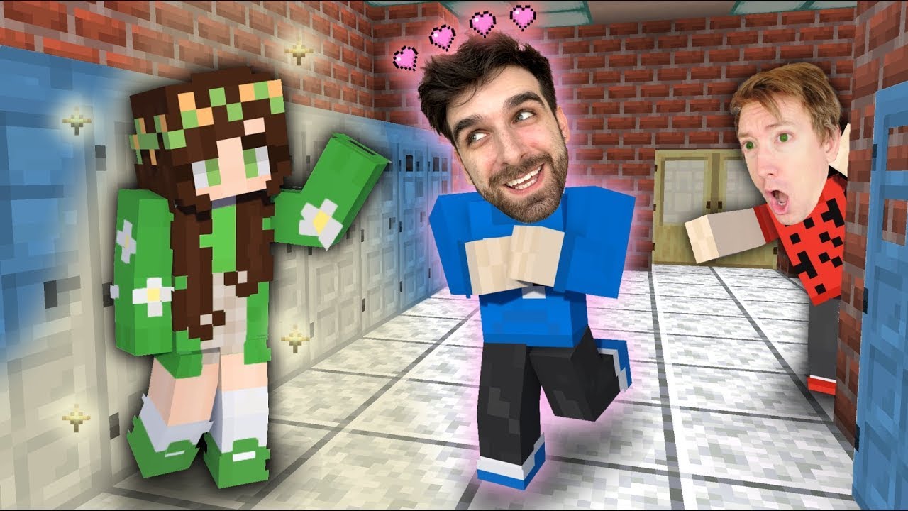 In LOVE with the NEW GIRL in Minecraft School
