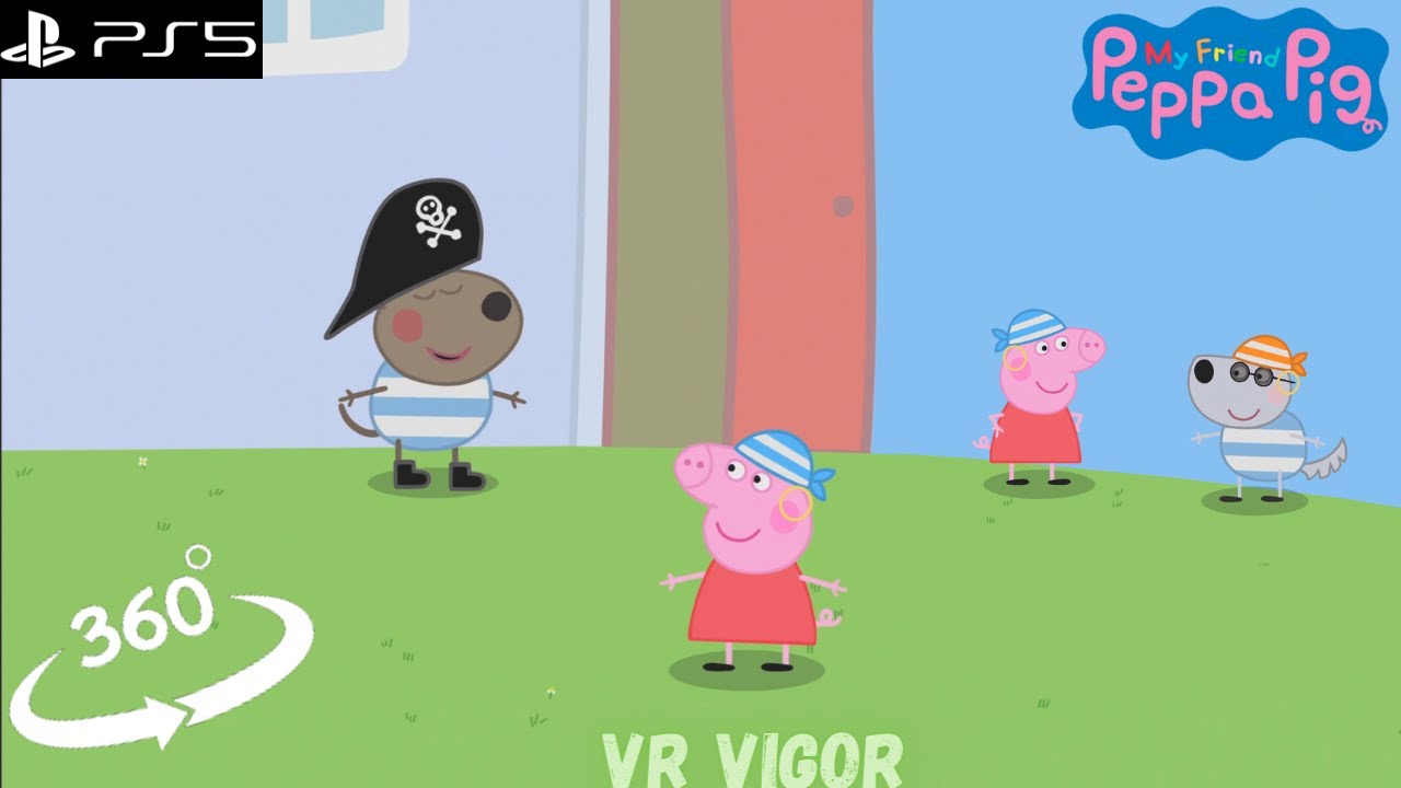 Peppa Pig Danny Dog's Birthday #peppapigenglish #peppapig #360vr