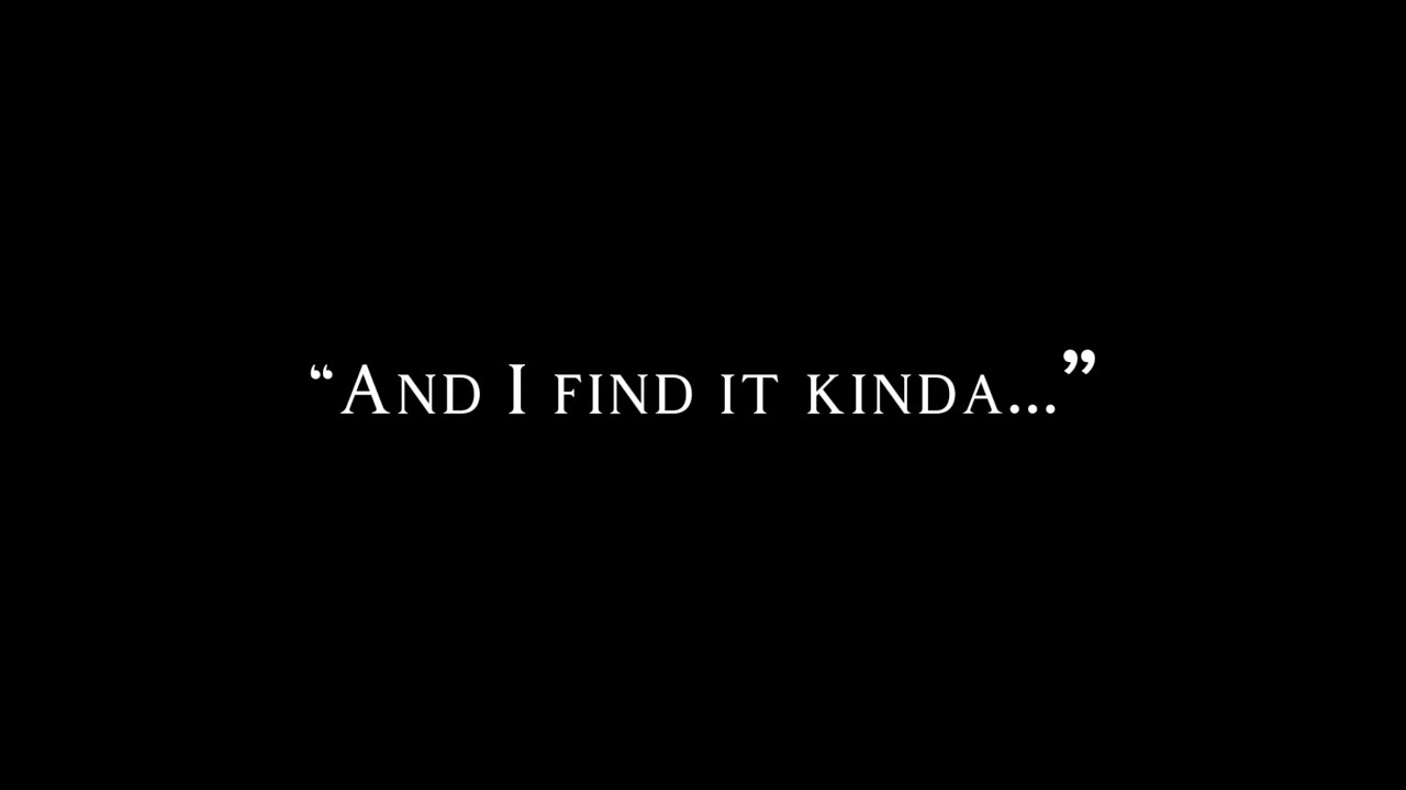“And I find it kinda funny, and I find it kinda sad.”