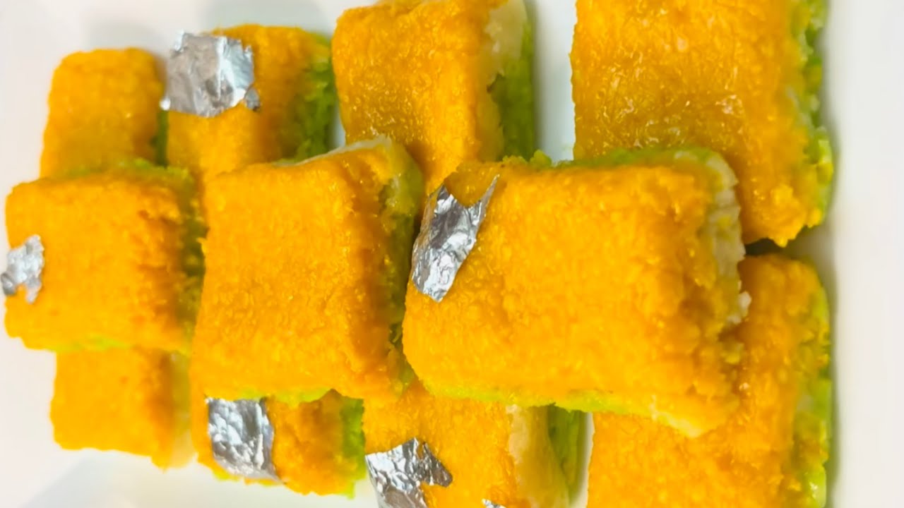 Ghar k samagri se itni tasty aur sunder mithai 💕💕 tricolour mithai