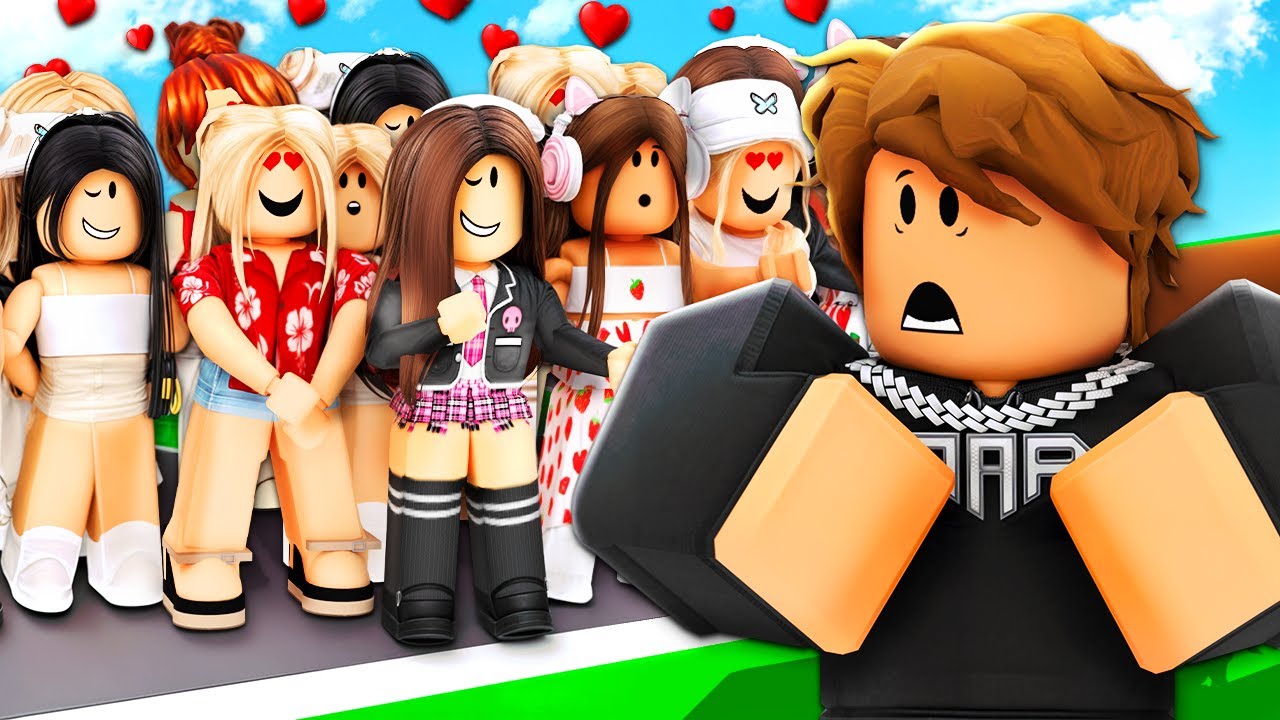 100 GIRLS have a CRUSH on ME in Brookhaven RP!