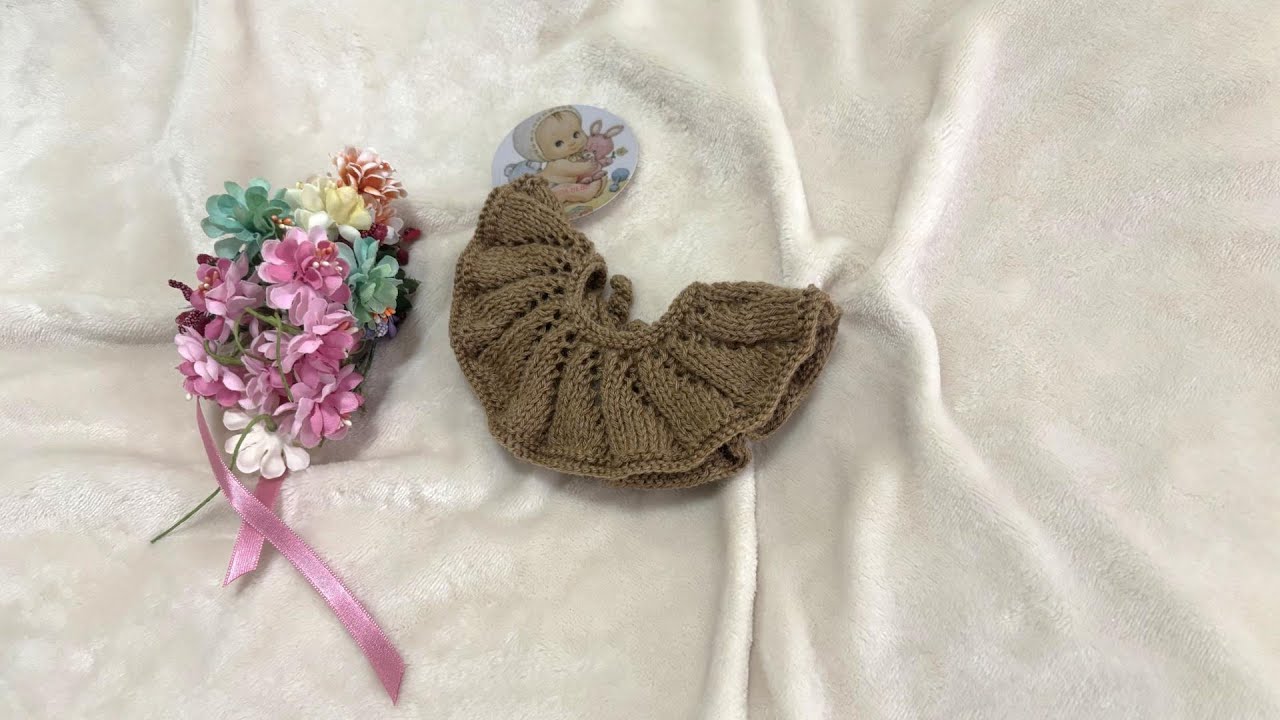 PASO A PASO Como  hacer un simpatico VOLANTE para decorar CUELLOS de ropita para BEBES