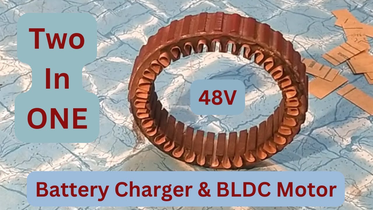 Two In One 48 Volt Battery Charger & BLDC Motor From A Car Alternator New Experiment