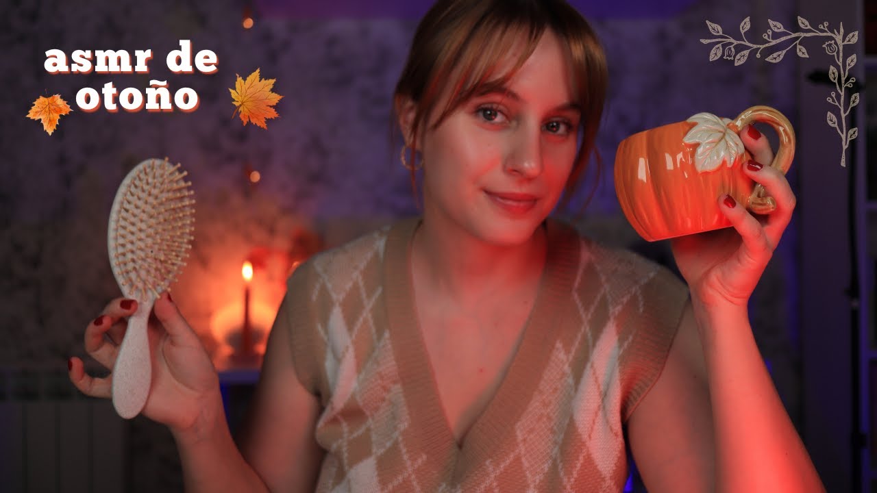 asmr -Te MIMO en una tarde de Otoño 🍂🪵 (masajes, layered sounds, cremita)