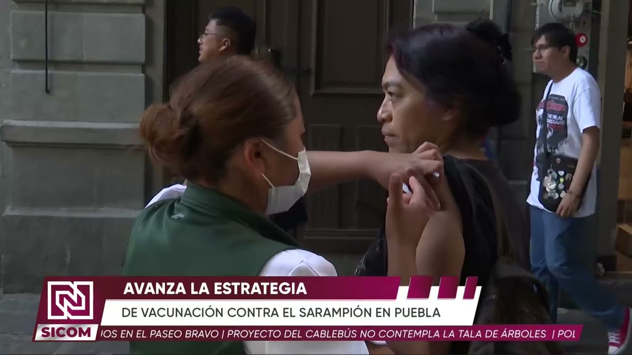 🌟💉 Avanza en Puebla la estrategia de vacunación contra el sarampión 👧👦