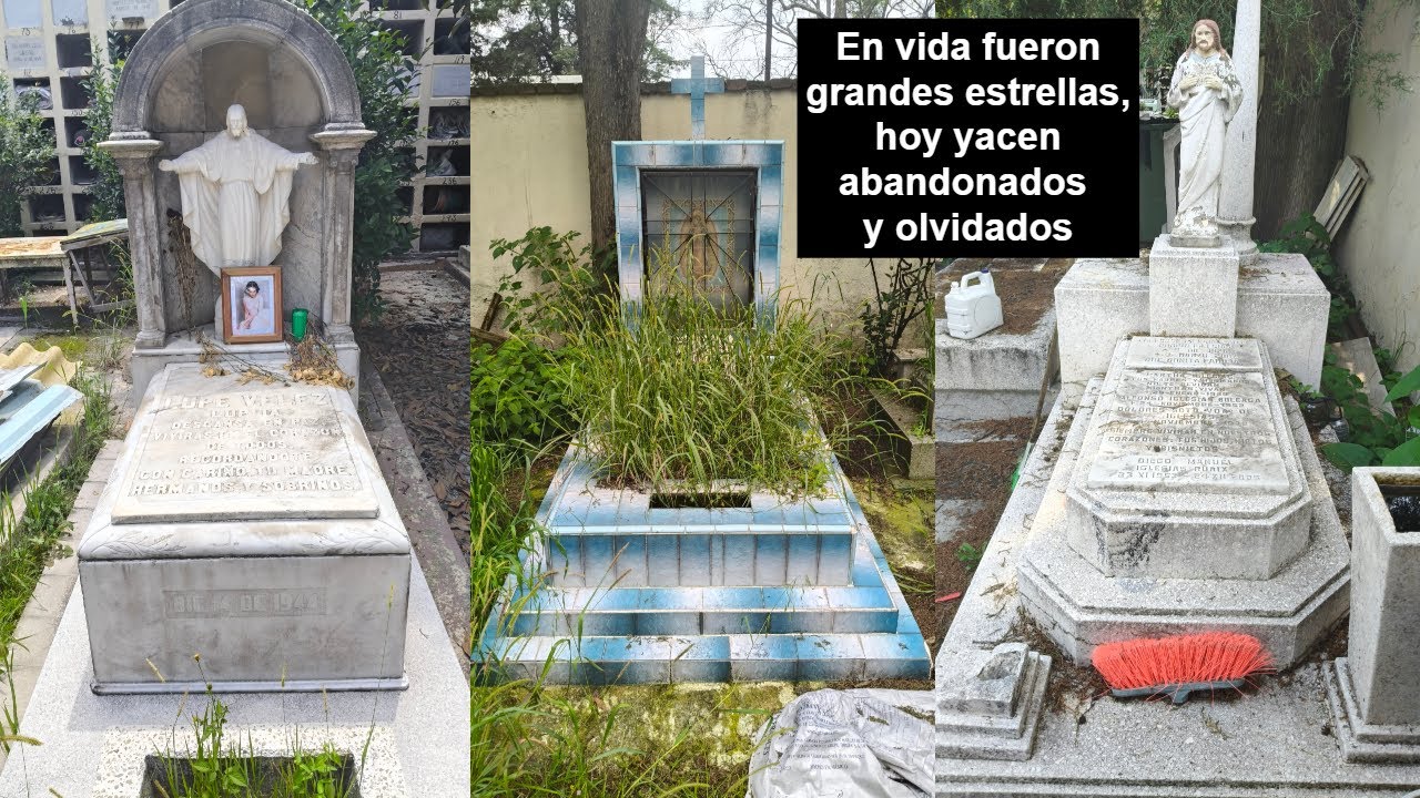 ABANDONADAS - así lucen las tumbas de Lupe Vélez, Borolas y Pompín Iglesias