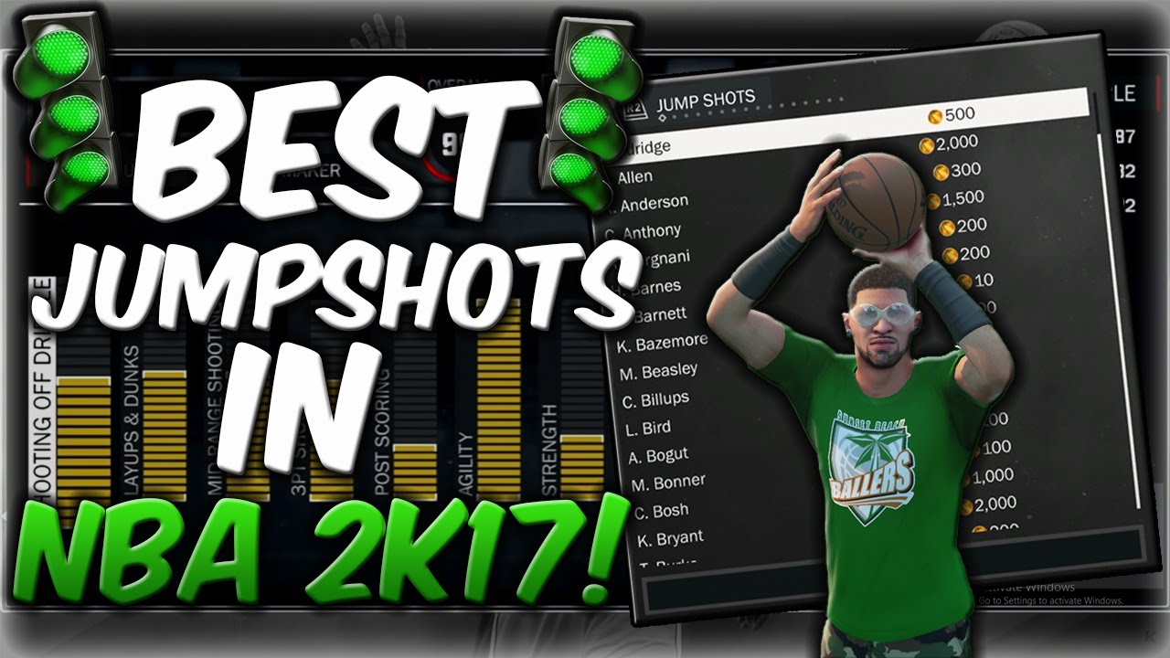 BEST JUMPSHOTS IN NBA 2K17! GREEN LIGHTS GALORE! BEST JUMPSHOT VIDEO ON YOUTUBE!