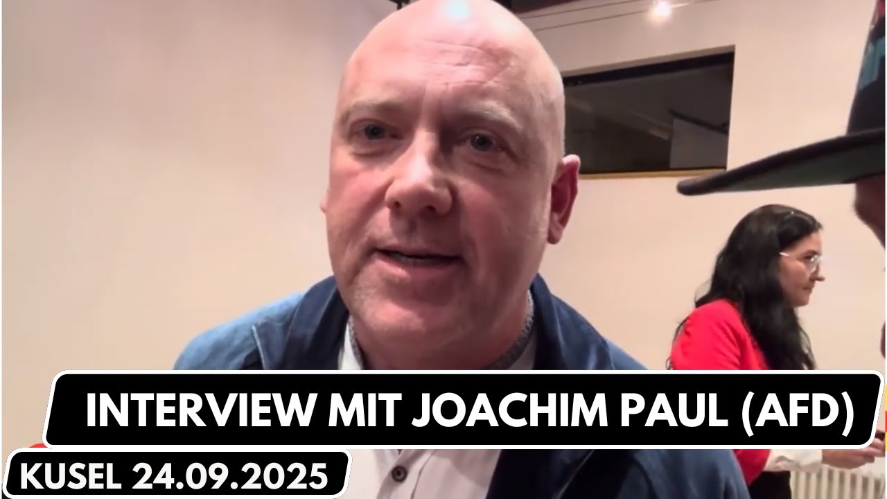 Joachim Paul (AfD) Interview mit in Kusel | 24.09.2025 , B&uuml;rgermeisterwahl 