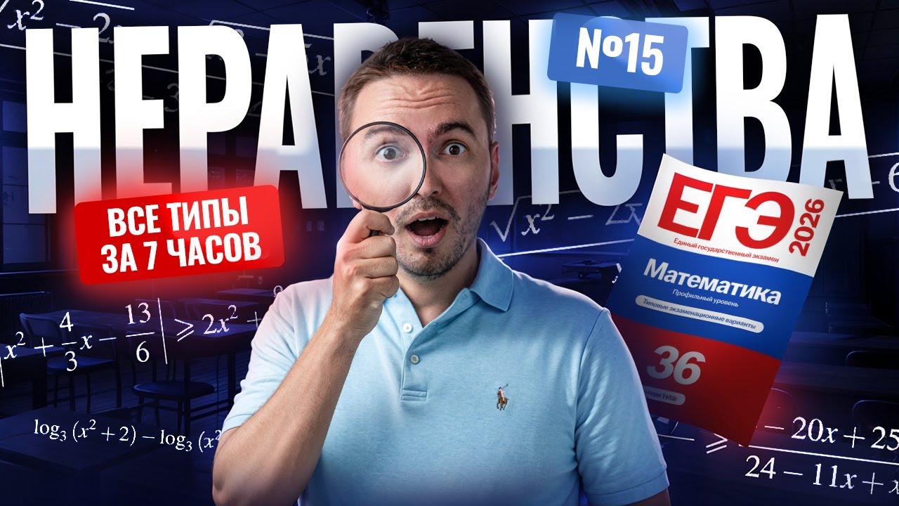 неравенства #15 с нуля и до ЕГЭ 2026: рационализация | Математика ЕГЭ ПРОФИЛЬ |