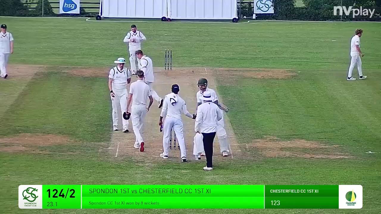 Spondon 1st XI vs. Chesterfield 1st XI - DCCL Prem - 09/08/25