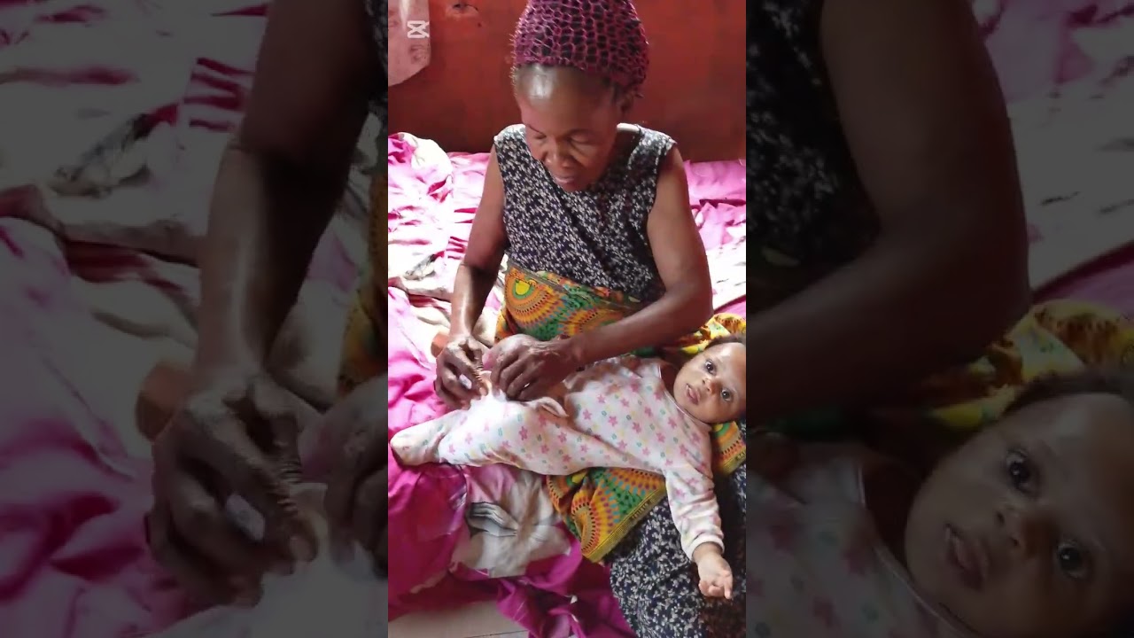 After his bath, grandma steps in to dress baby Eric with so much love. Family moments we cherished 