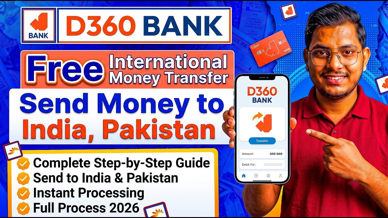 D360 Bank Free International Money Transfer 2026 | Send Money to India, Pakistan & More Countries