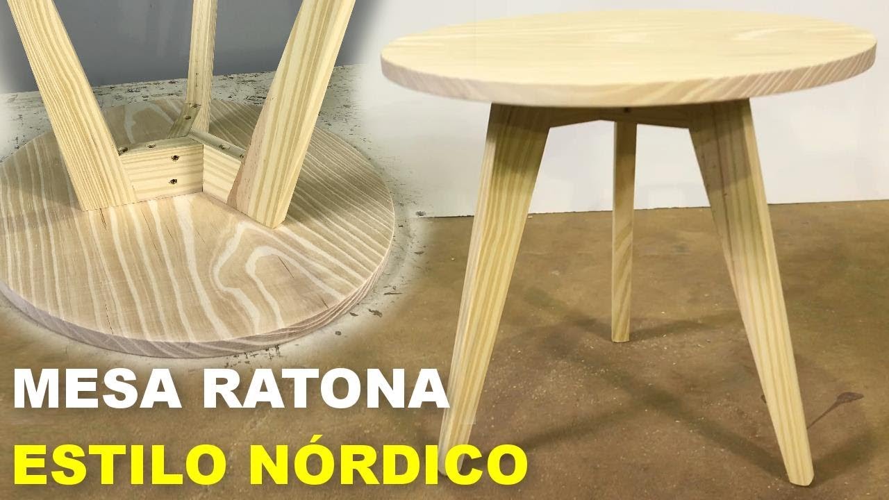 MESA RATONA ESTILO NÓRDICO DE 3 PATAS PASO A PASO FÁCIL DE HACER