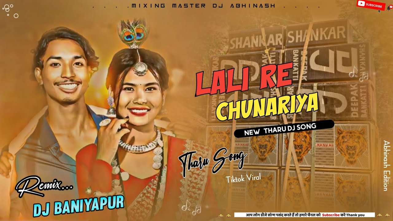 Lali Re Chunariya Dj Song || New Tharu Dj Song 2025 Dhashain Special Dj Song EDM Mix Dj Baniyapur...