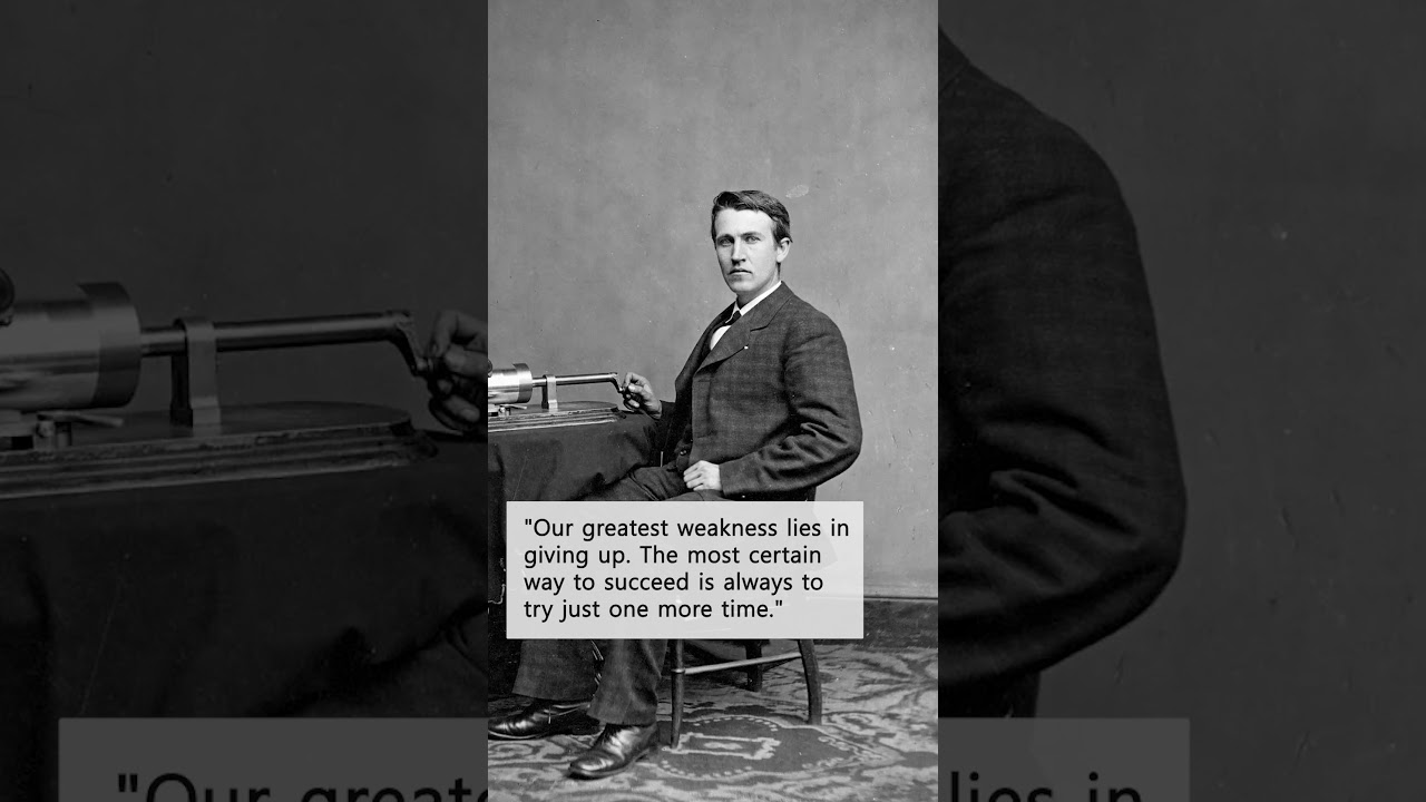 TOP 5 quotes by Thomas Edison YOU should know