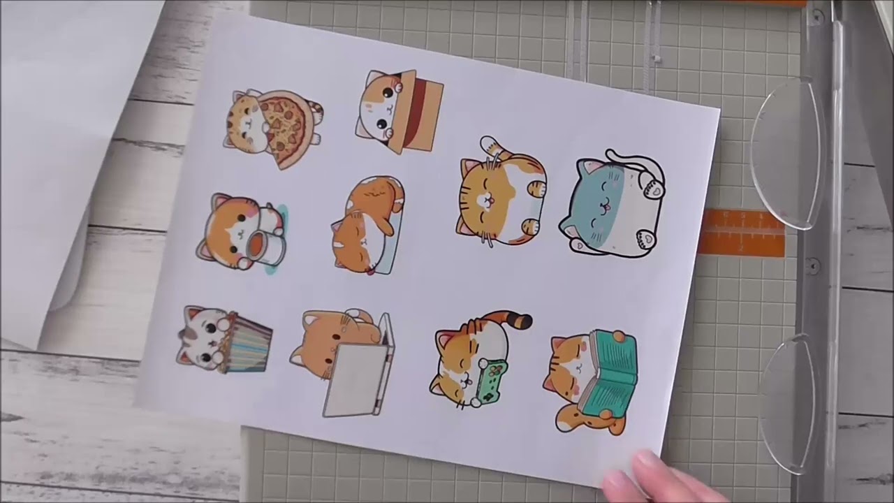 How to apply laminate on sticker paper and kiss cut stickers with the Brother Scan N Cut
