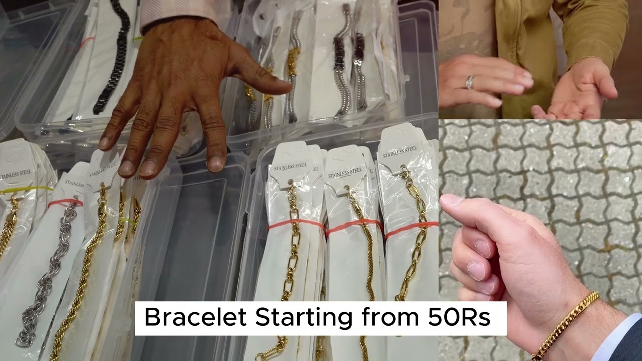 Men's Accessories Wholesale Market in Mumbai | ₹50 | Mens Jewelry Wholesaler/importer 