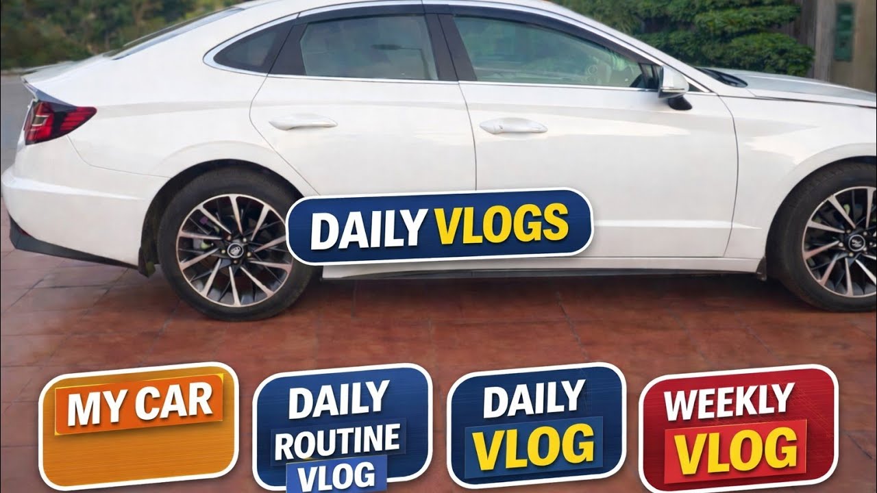 Lrean video rizwan vlogs hyundai sonata daily Vlog weekly video hyundai sonata and Toyota pradoo