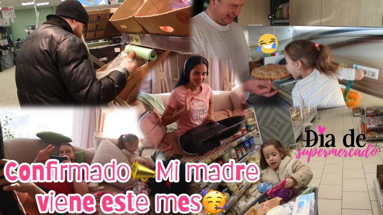 Confirmado😌mi mamá llega este mes🥳Hacemos el mercado de la semana🛍️🛒Luciana y sus abuelos cocinan😋