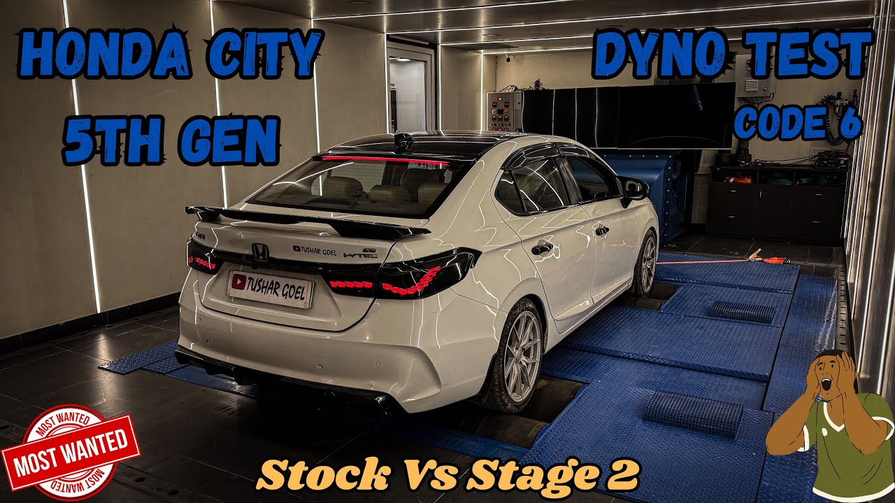 Honda City 5th Gen Dyno Test[Code 6 Stage 2] {Myths Busted} {Real Figures Proved} ✅ 🥰