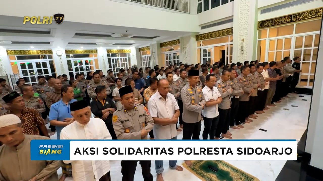 POLRES SIDOARJO DAN OJOL GELAR AKSI SOLIDARITAS UNTUK AFFAN KURNIAWAN