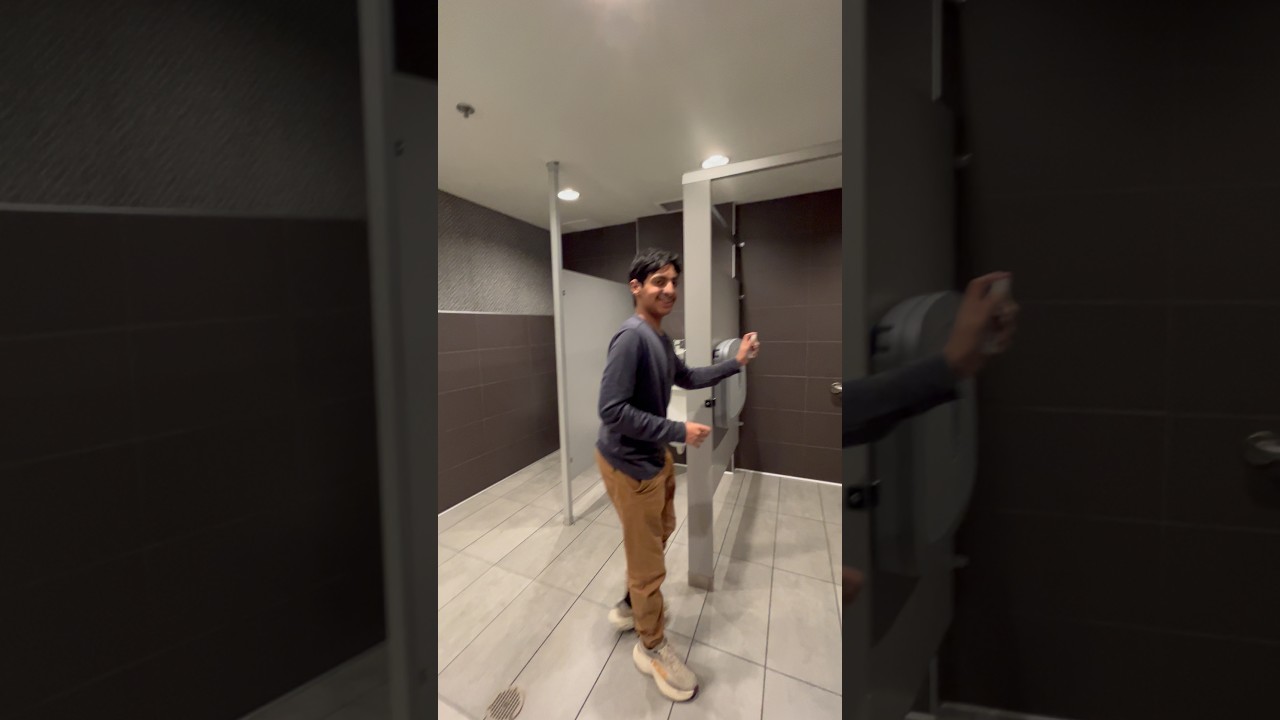 Spraying fart spray in McDonald’s bathroom 