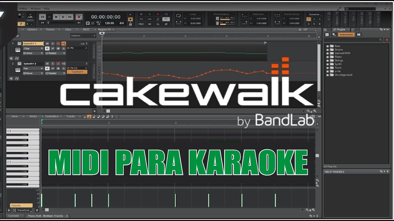 INCRÍVEL! USANDO MIDIS NO CAKEWALK BANDLAB PRA FAZER KARAOKE DE FORMA SIMPLES